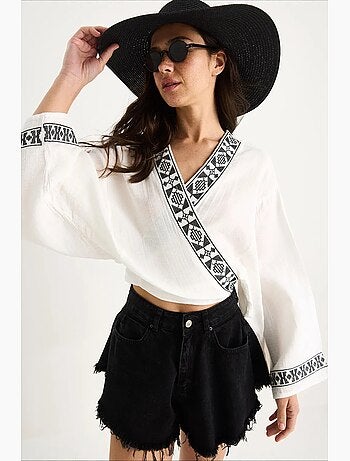 Blouse coton lucci