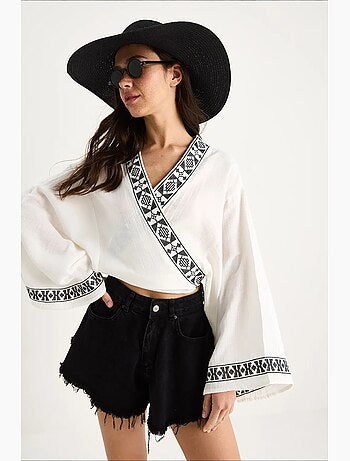 Blouse coton lucci