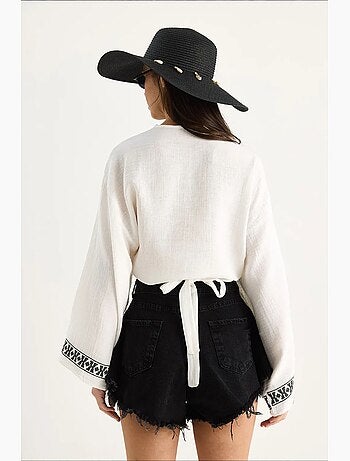 Blouse coton lucci