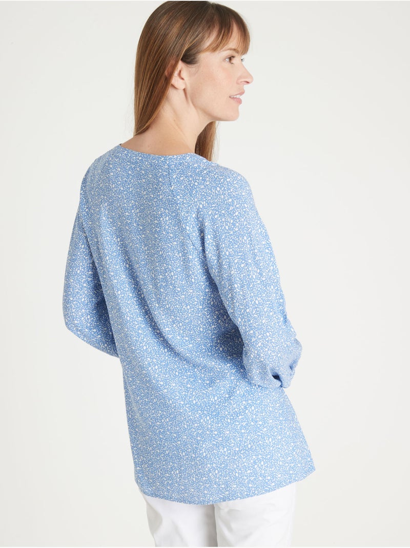 Blouse coupe ample - DAXON Bleu Multicolore - Kiabi