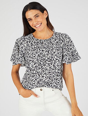 Blouse crêpe reliéfé - Damart