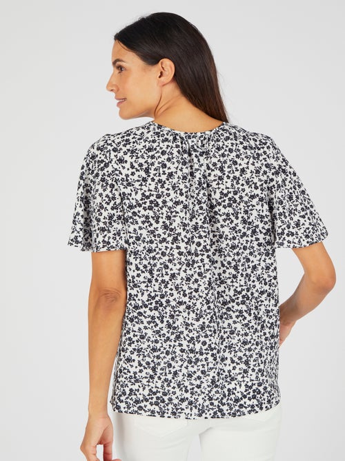 Blouse crêpe reliéfé - Damart - Kiabi Blouse crêpe reliéfé - Damart - Kiabi