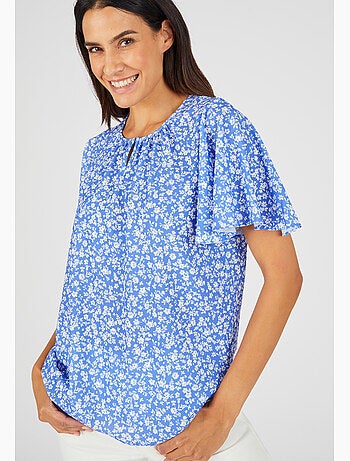 Blouse crêpe reliéfé - Damart