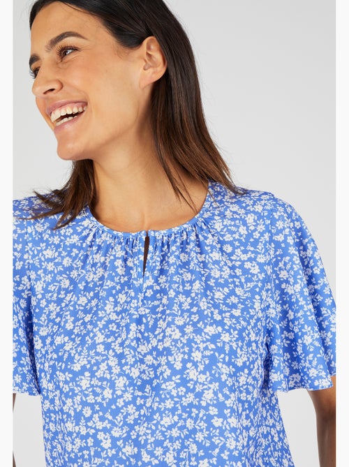 Blouse crêpe reliéfé - Damart - Kiabi