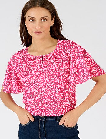 Blouse crêpe reliéfé - Damart
