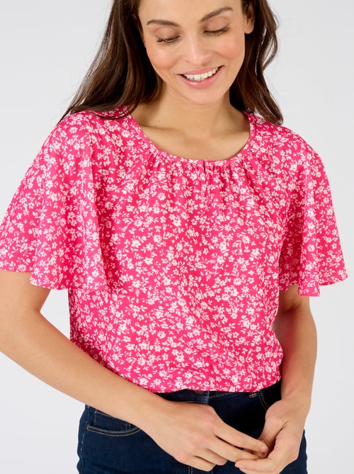 Blouse crêpe reliéfé - Damart - Kiabi Blouse crêpe reliéfé - Damart - Kiabi