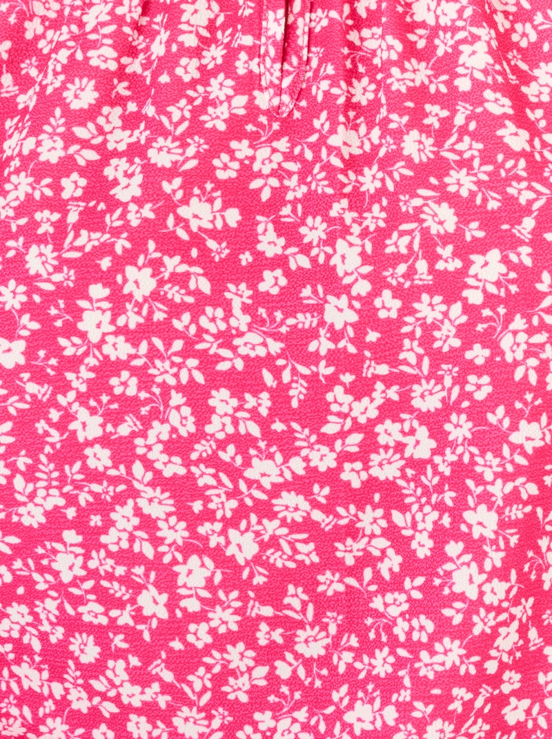 Blouse crêpe reliéfé - Damart Rose - Kiabi