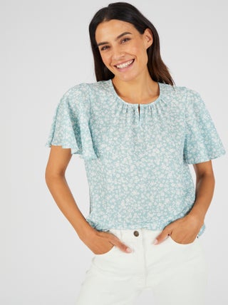 Blouse crêpe reliéfé - Damart
