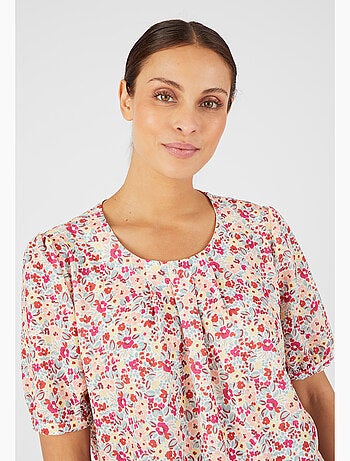 Blouse crêpe reliéfé stretch - Damart
