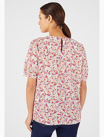 Blouse crêpe reliéfé stretch - Damart
