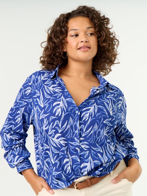 Blouse crêpée imprimée - Kiabi Blouse crêpée imprimée - Kiabi