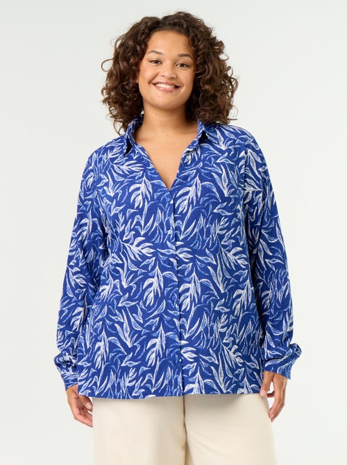 Blouse crêpée imprimée - Kiabi Blouse crêpée imprimée - Kiabi