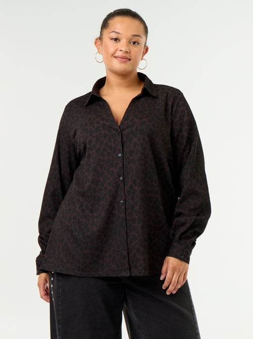 Blouse crêpée imprimée - Kiabi