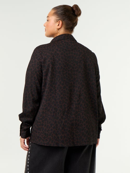 Blouse crêpée imprimée - Kiabi