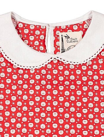 Blouse de Noël à Col CLAUDINE - La Faute à Voltaire