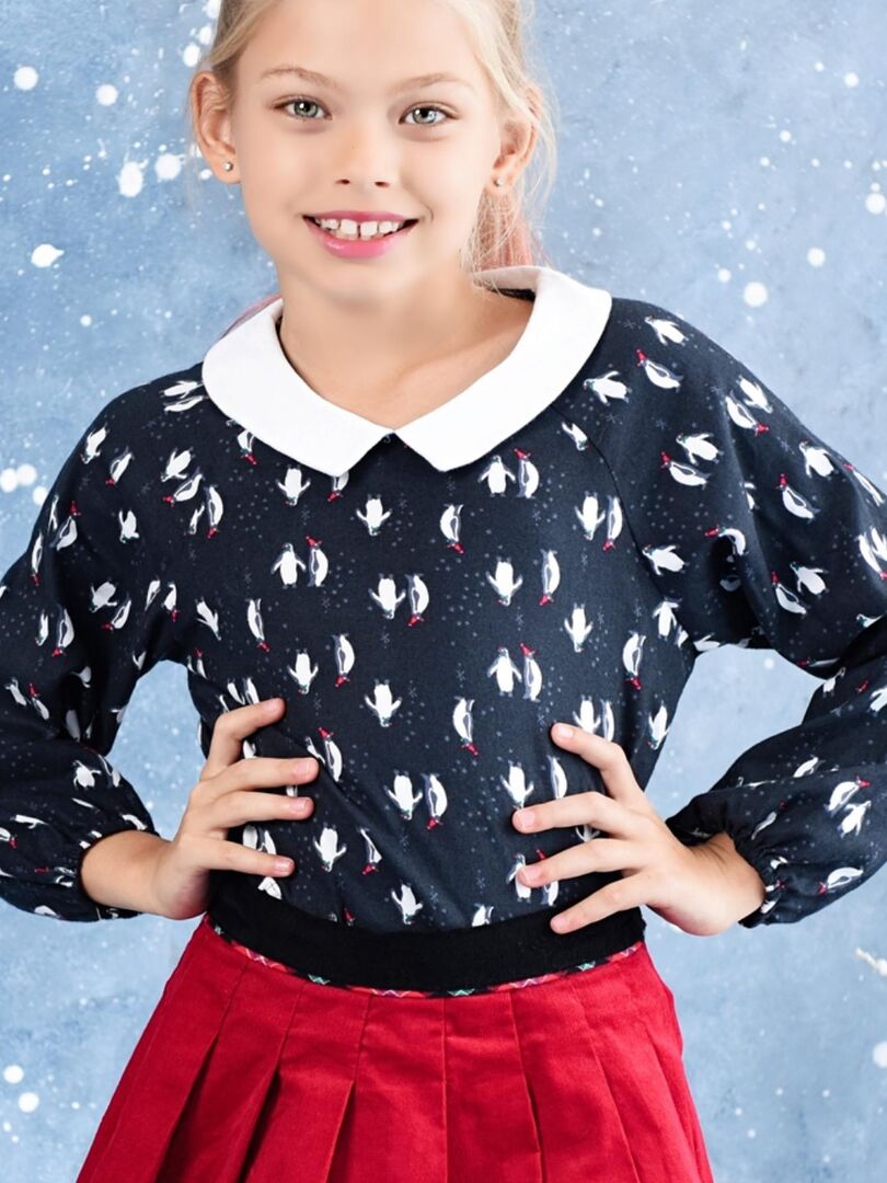 Culotte Fille en Coton avec Imprimé Noël