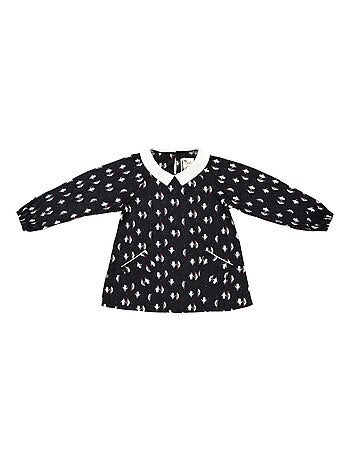 Blouse de Noël pour Imprimé Fantaisie Pingouin col CLAUDINE - La Faute à Voltaire