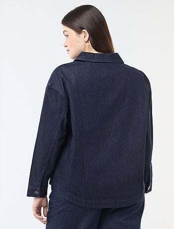 Blouse droite en denim
