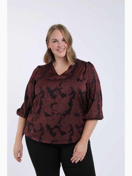 Blouse effet dentelle dessin floral PAPRIKA - Kiabi