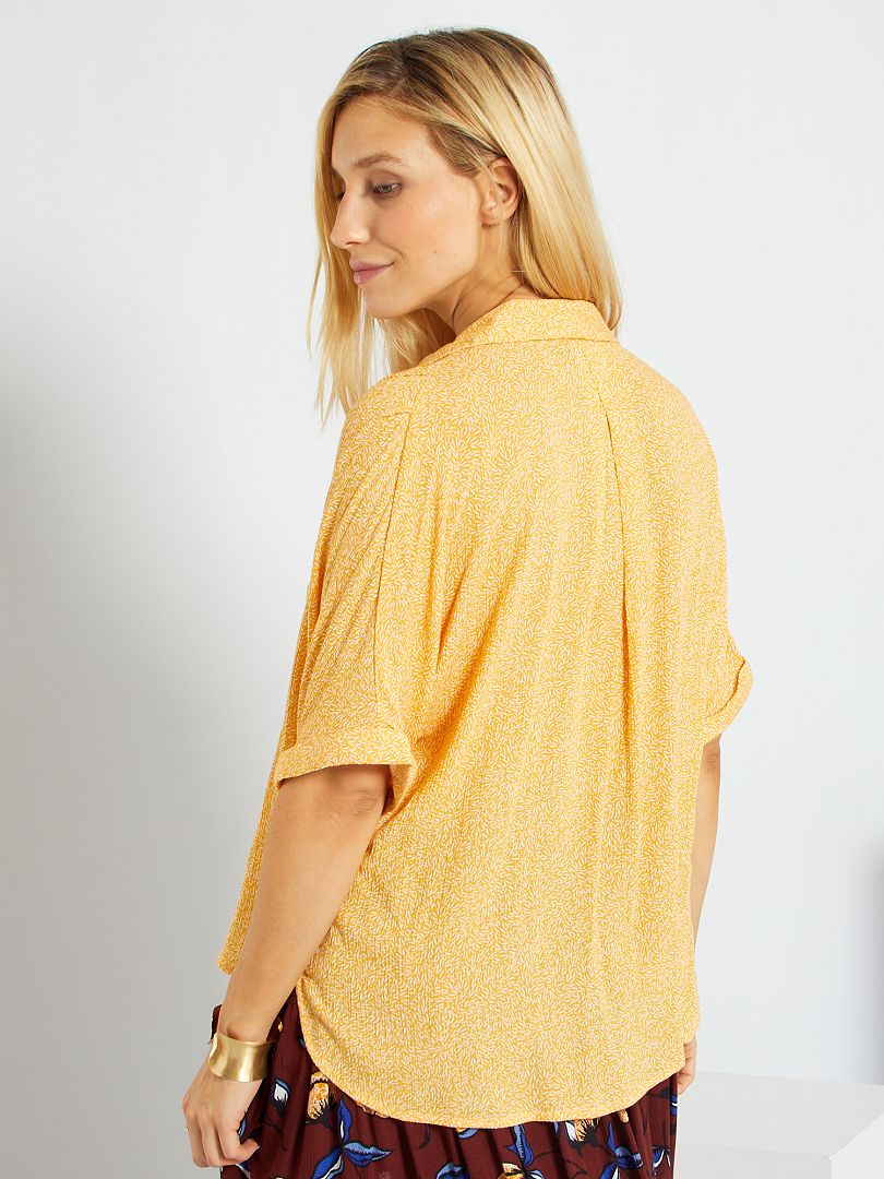 Blouse Effet Froiss Jaune Kiabi