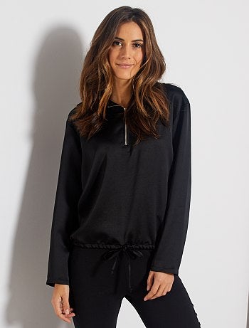 Blouse effet sweat - Kiabi