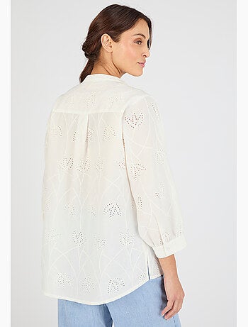 Blouse en broderie anglaise - Damart
