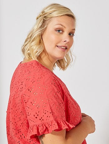 Blouse en broderie anglaise - Kiabi