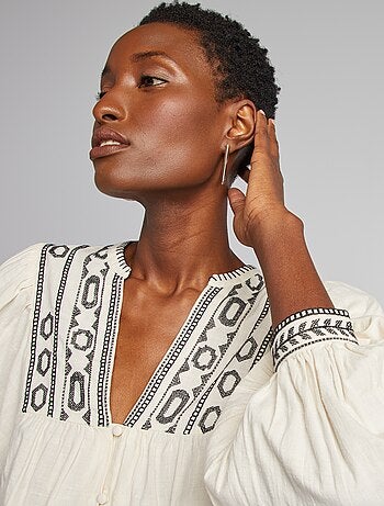 Blouse Kanabeach En Chanvre Noir – Taille 36, Style Tunique/caftan, Très Bon état