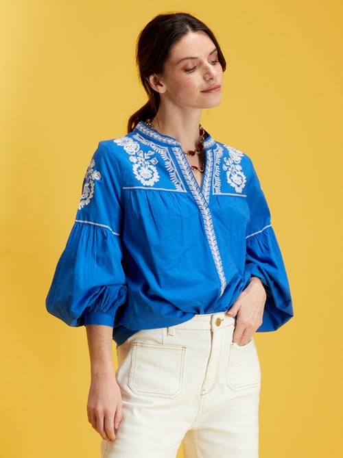 Blouse en coton - Kiabi