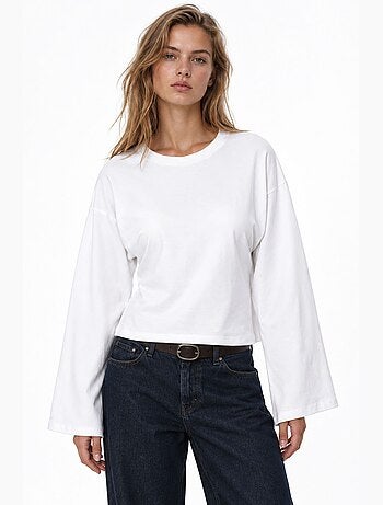 Blouse en coton et élasthanne busem