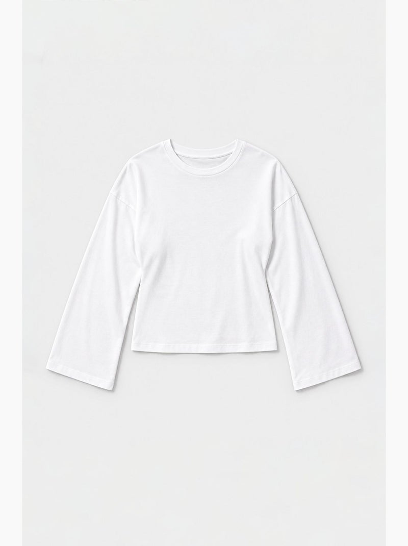 Blouse en coton et élasthanne busem Blanc - Kiabi