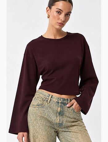 Blouse en coton et élasthanne busem