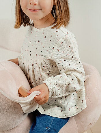 Blouse en coton imprimé fleuri Noukie's