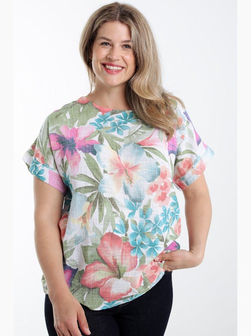 Blouse en coton imprimé floral PAPRIKA - Kiabi