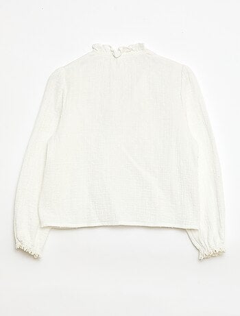 Blouse en coton plumetis