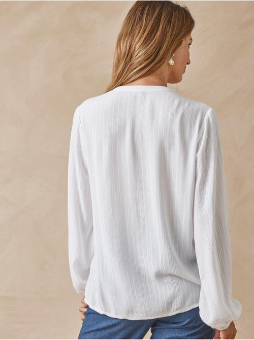 Blouse en crêpe brodée - DAXON - Kiabi
