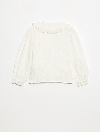 Blouse en double gaze de coton