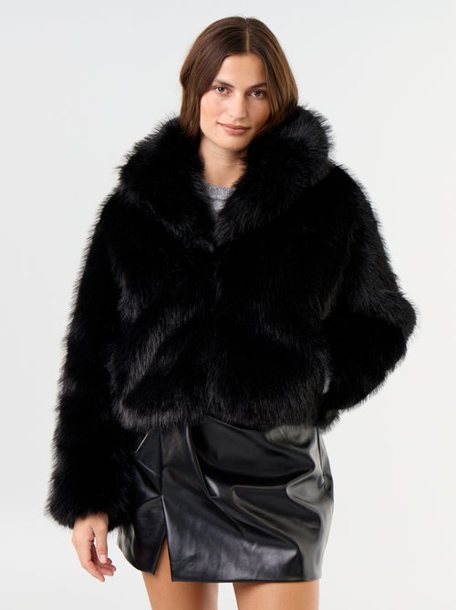Blouse en fausse fourrure - Kiabi