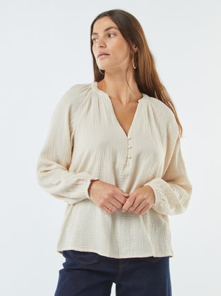 Blouse en gaze de coton