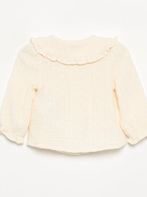 Blouse en gaze de coton - Kiabi