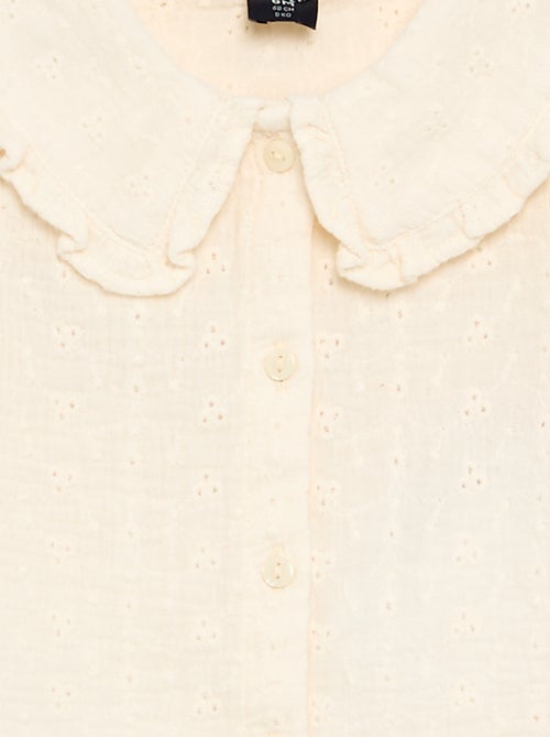 Blouse en gaze de coton - Kiabi