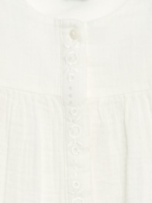 Blouse en gaze de coton - Kiabi