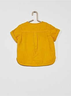 Blouse en gaze de coton - Kiabi