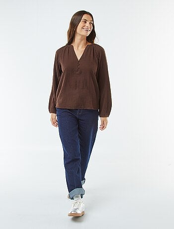 Blouse en gaze de coton