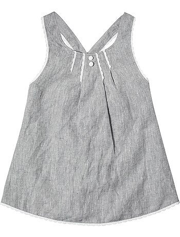 Blouse en Lin et Fine Dentelle ANAIS - La Faute à Voltaire