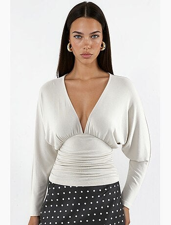 Blouse en maille à col v coupe décontractée hiccup