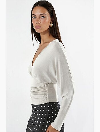 Blouse en maille à col v coupe décontractée hiccup