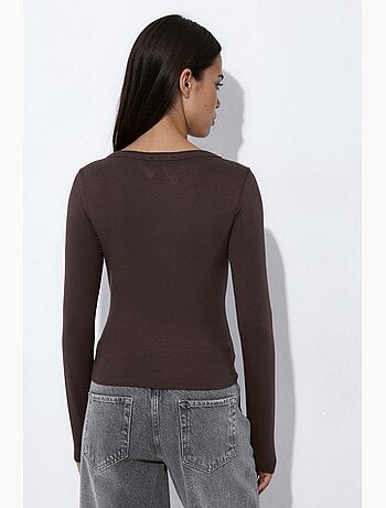 Blouse en maille avec boutons-pression sur toute la longueur devant hiccup