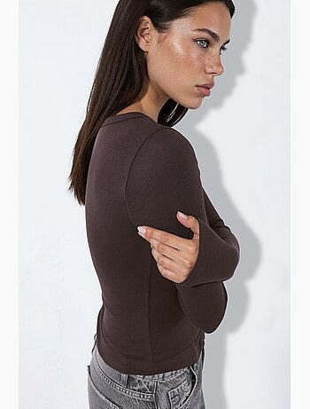 Blouse en maille avec boutons-pression sur toute la longueur devant hiccup