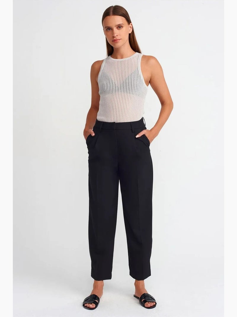 Blouse en maille côtelée sans manches dilvin Ivoire - Kiabi
